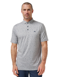 TravisMathew Coffee House Polo - Heather Medium Grey