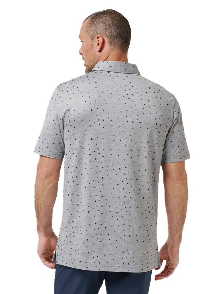 TravisMathew Coffee House Polo - Heather Medium Grey