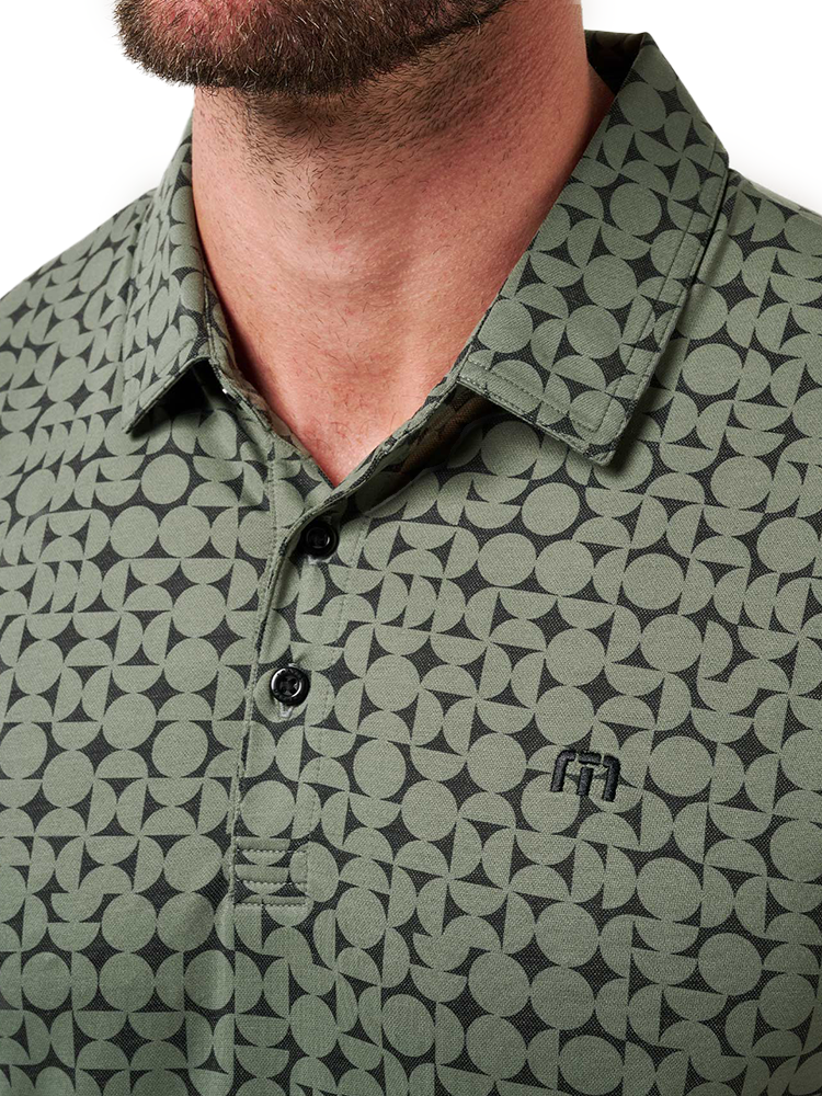 TravisMathew Featherweight Caves Polo - Dark Olive