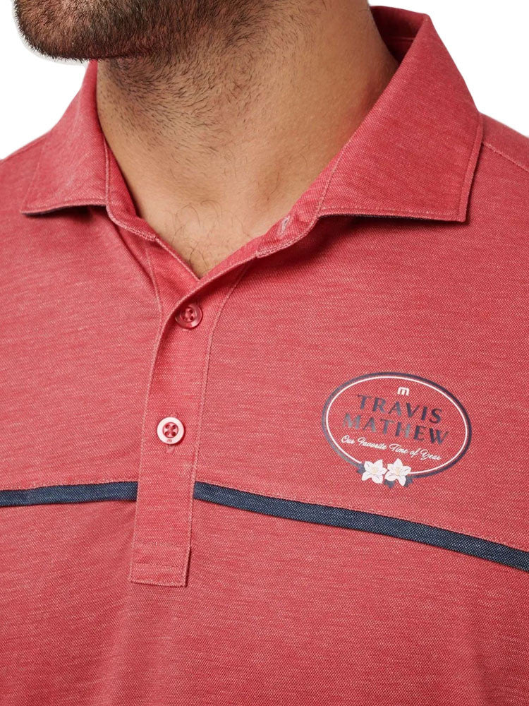 TravisMathew Featherweight OFTY Polo - Heather Azalea