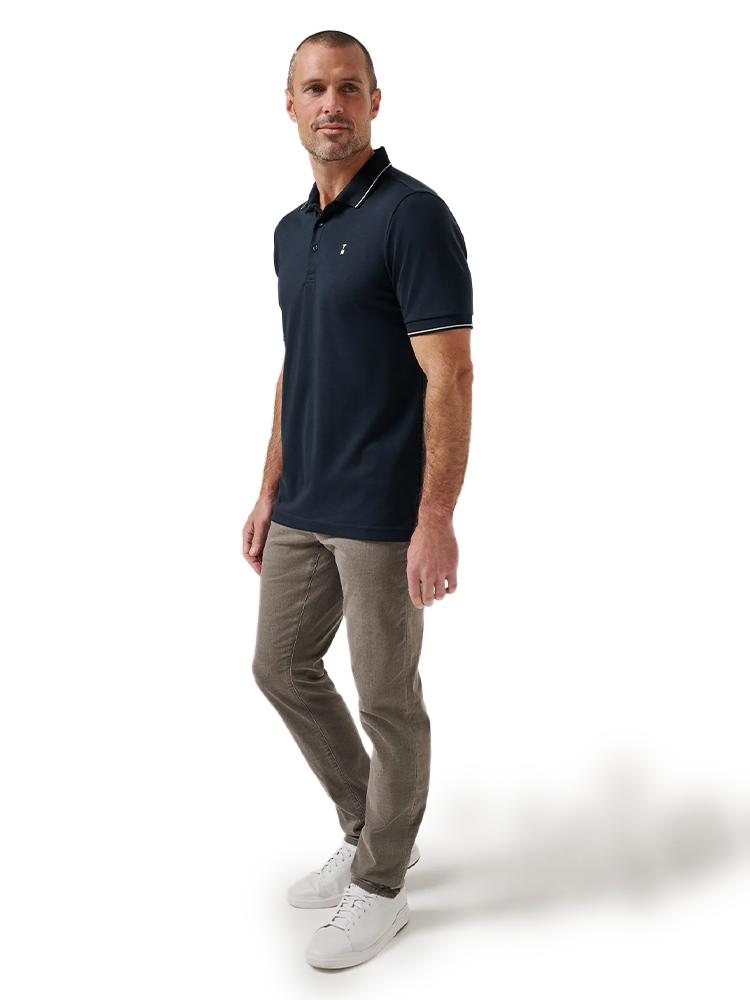 TravisMathew Happier Hour Polo - Total Eclipse