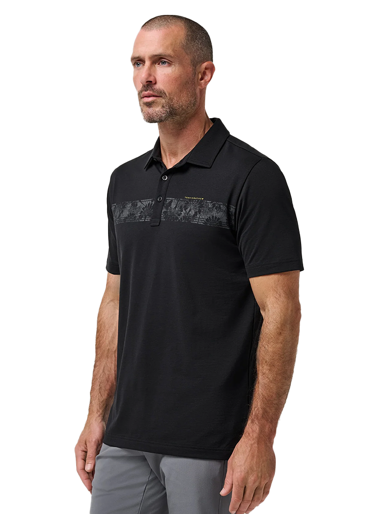 TravisMathew Performance Jersey Flight Polo - Black