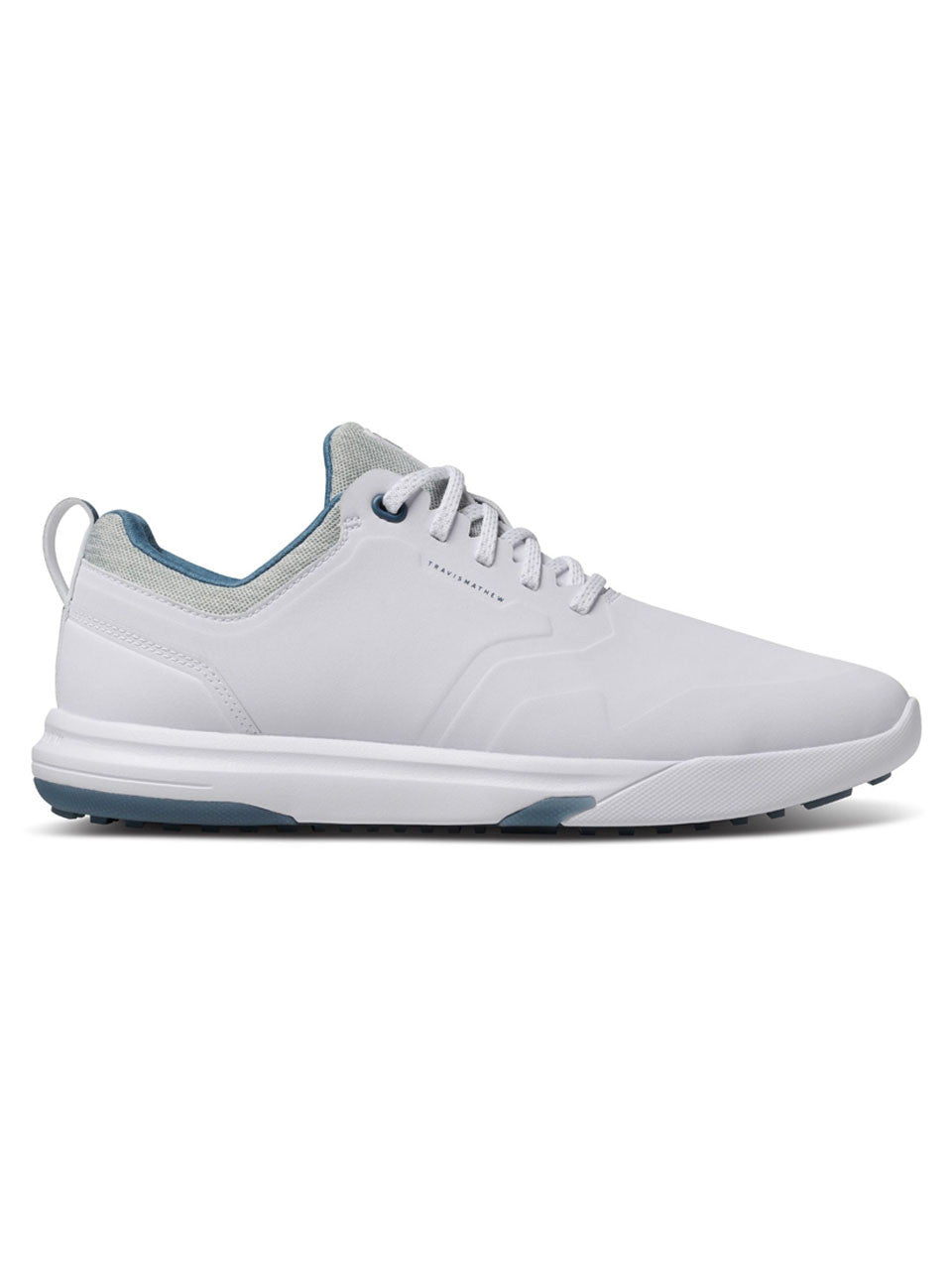 TravisMathew The Daily Pro Hybrid Plus Golf Shoes - White/Blue