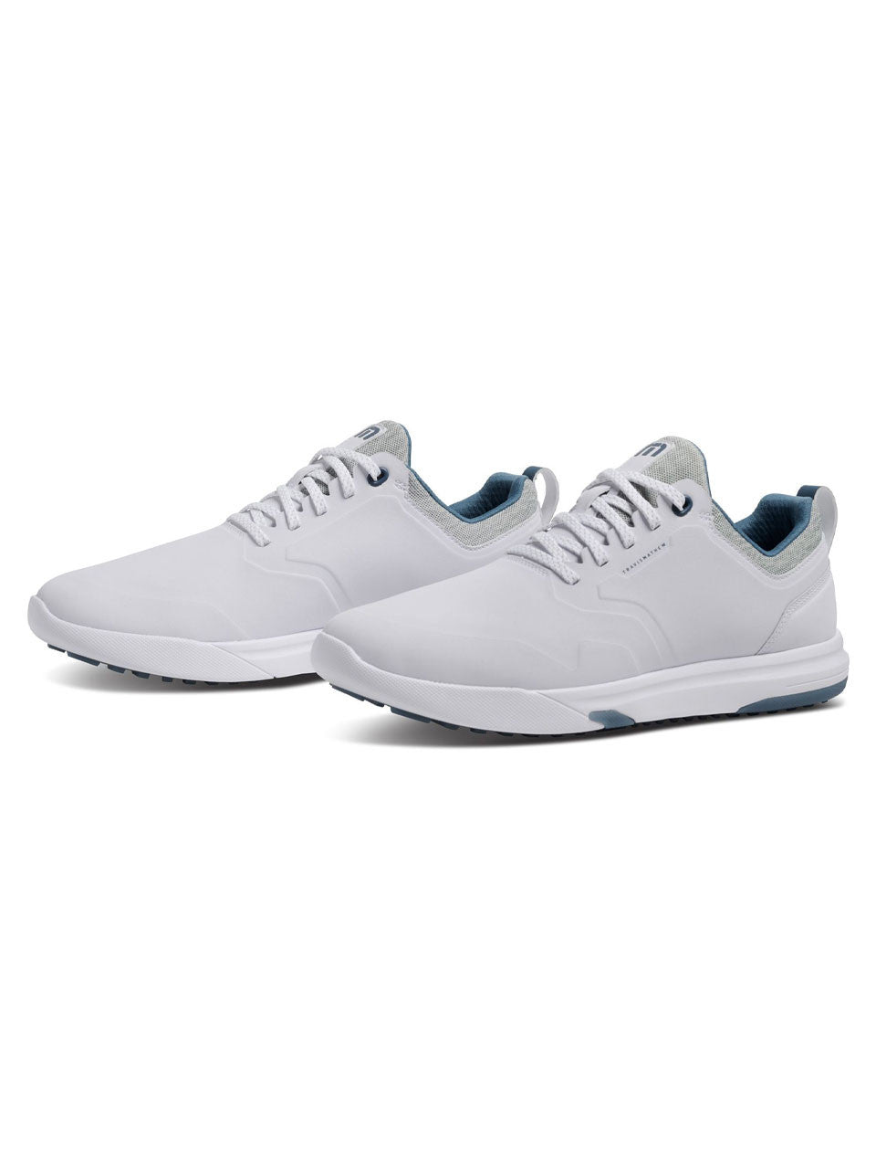 TravisMathew The Daily Pro Hybrid Plus Golf Shoes - White/Blue