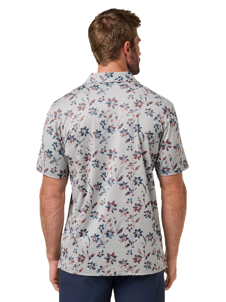 TravisMathew Unlimited Access Polo - Heather Light Grey