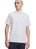 Under Armour Drive Chill Printed Polo - White/Blue Haze