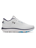 Under Armour Drive Fade 2 SL Golf Shoes - White/Metallic Silver