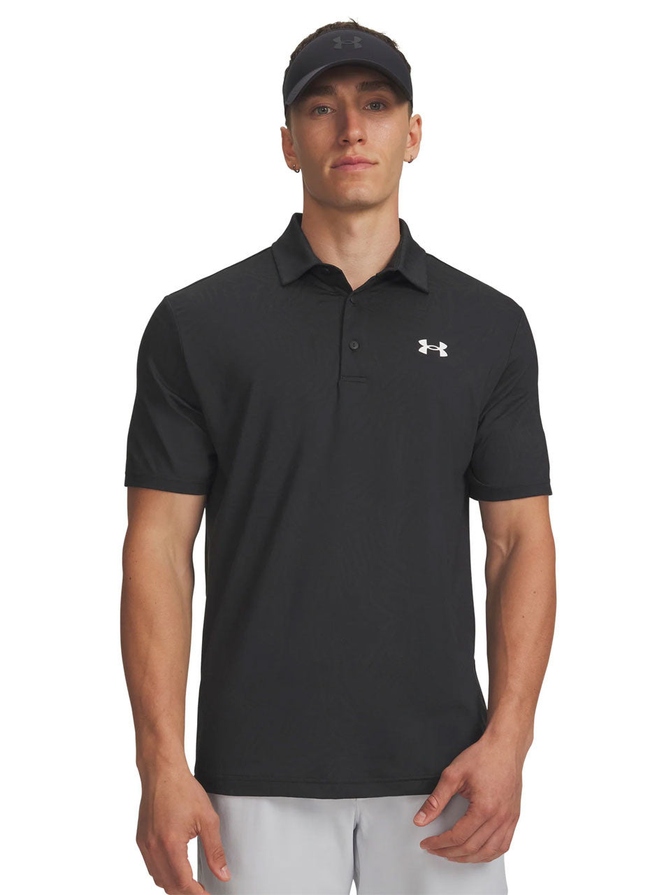 Under Armour Drive Jacquard Polo - Black/Anthracite