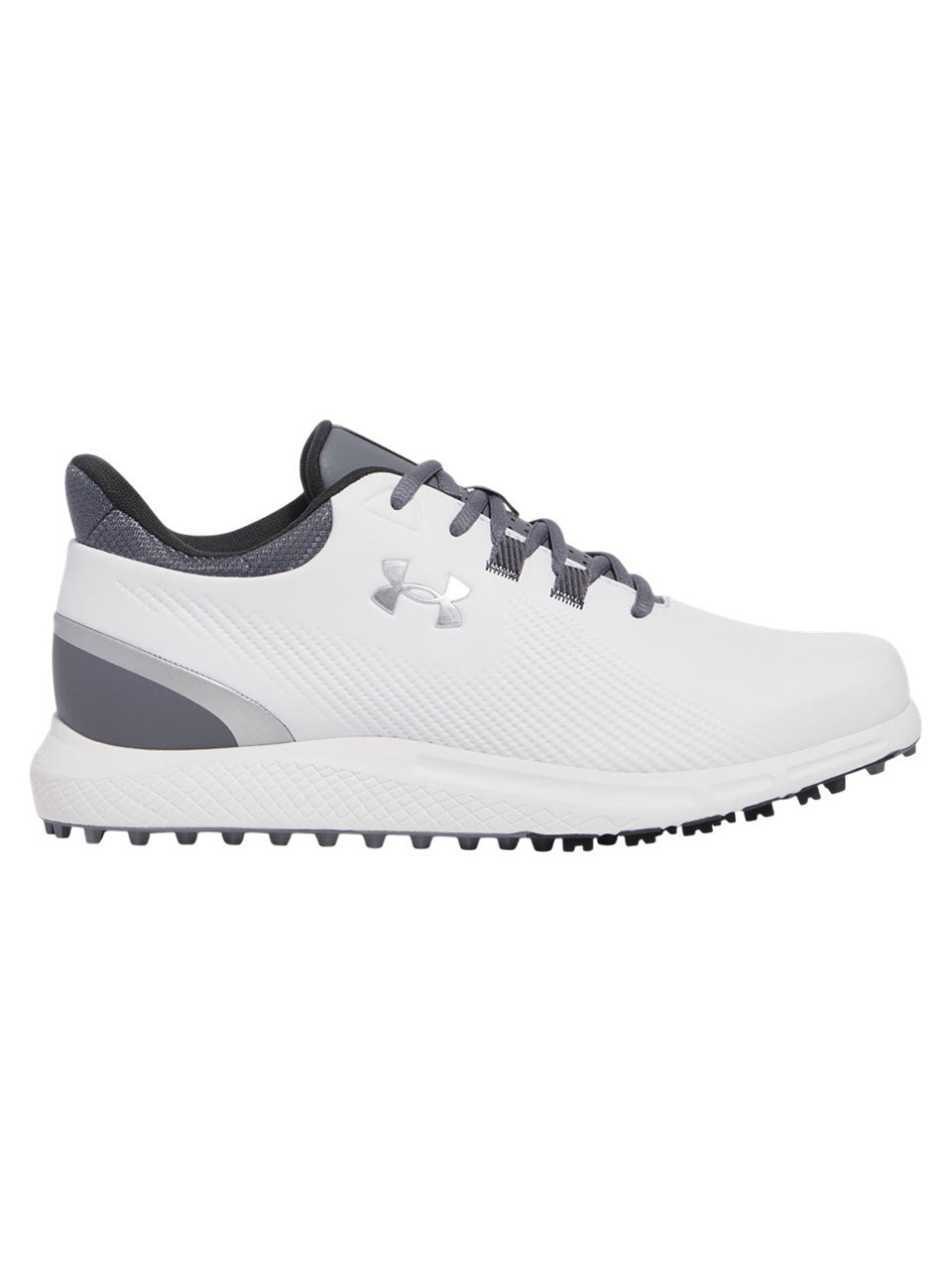 Under Armour Drive Medal SL Golf Shoes - White/Titan Grey/Metallic Silver
