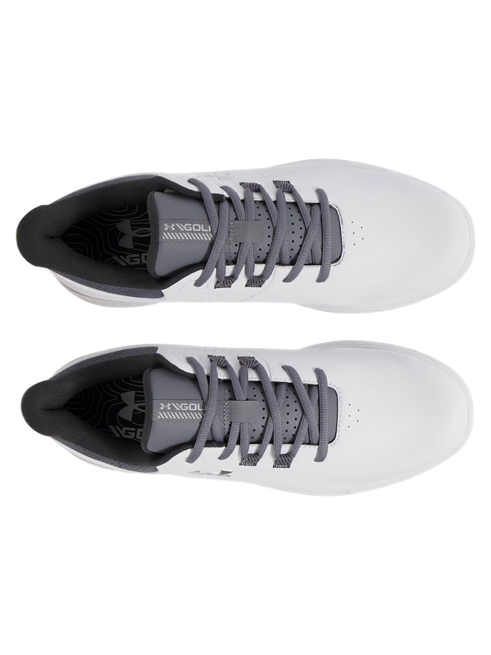 Under Armour Drive Medal SL Golf Shoes - White/Titan Grey/Metallic Silver