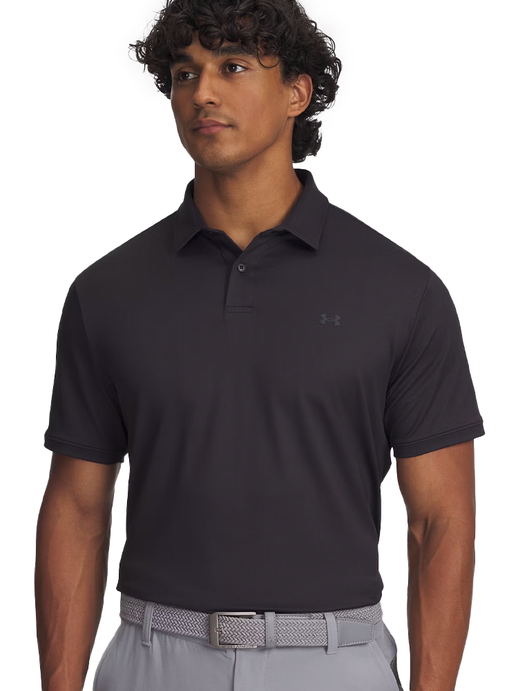 Under Armour Drive Sport Pique Polo - Black/Anthracite