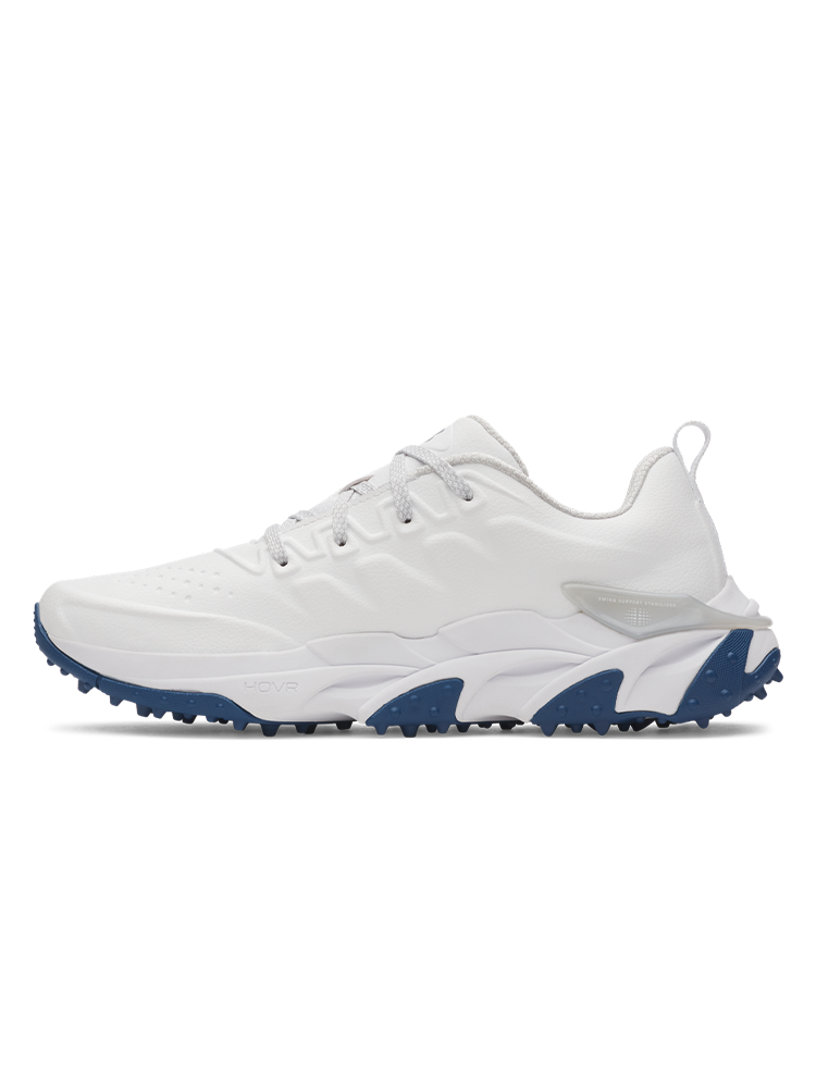 Under Armour Halo Tour SL Golf Shoes - White/Metallic Silver