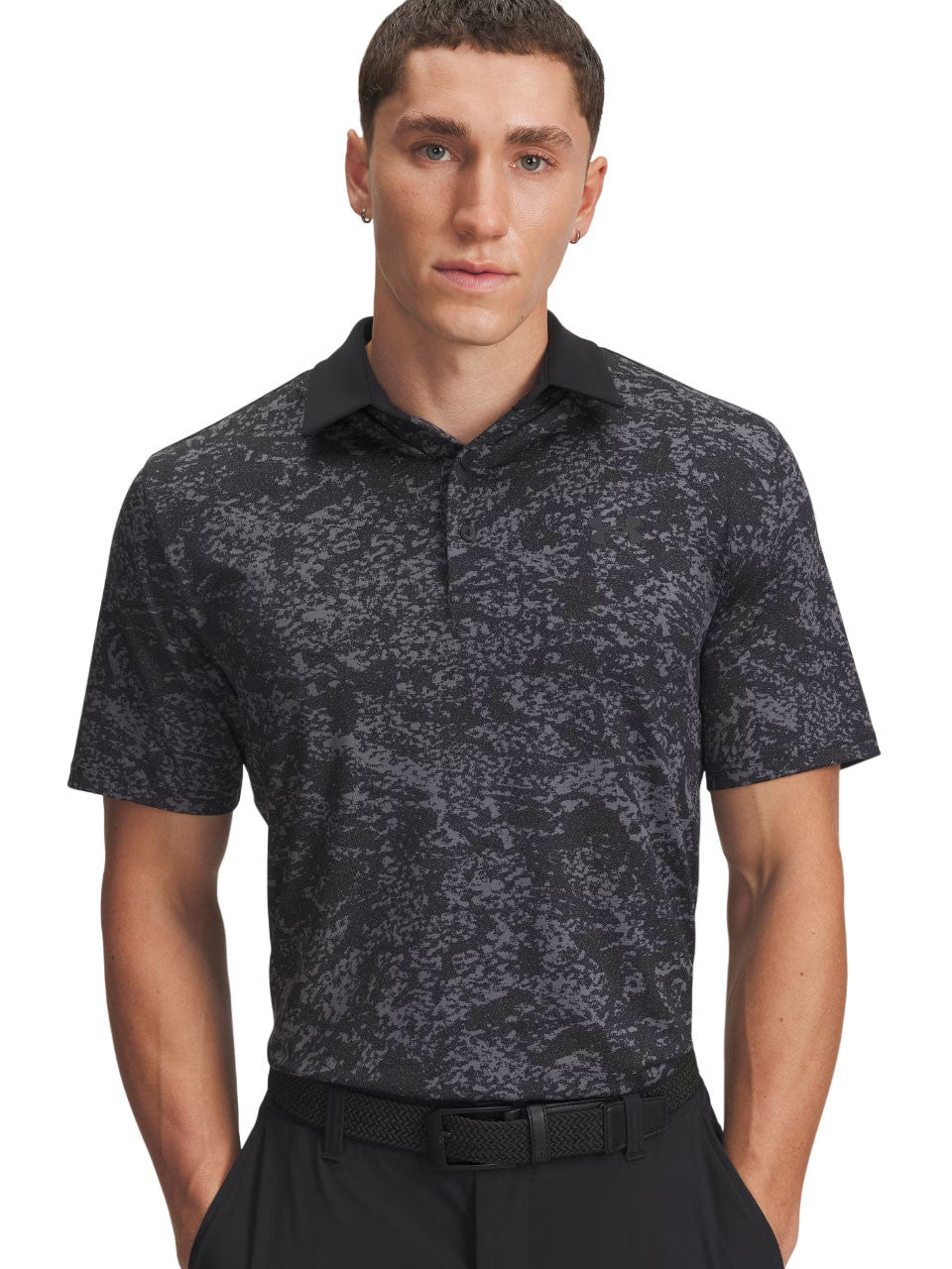 Under Armour Playoff 3.0 Printed Polo - Blk/Castlerock