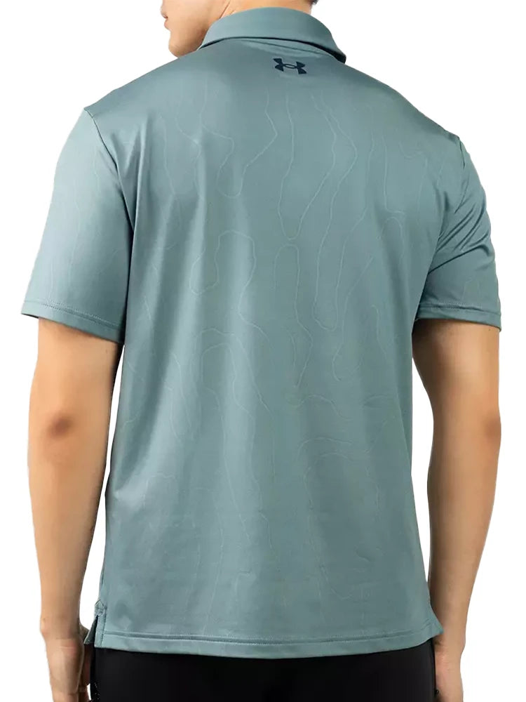 Under Armour Playoff 3.0 Printed Polo - Jasper Blue/Midnight Navy