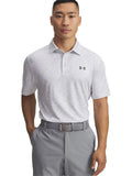 Under Armour Playoff 3.0 Printed Polo - White/Halo Grey/Castlerock