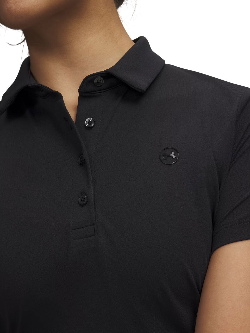 Under Armour Women's ArmourDry Short Sleeve Polo - Black