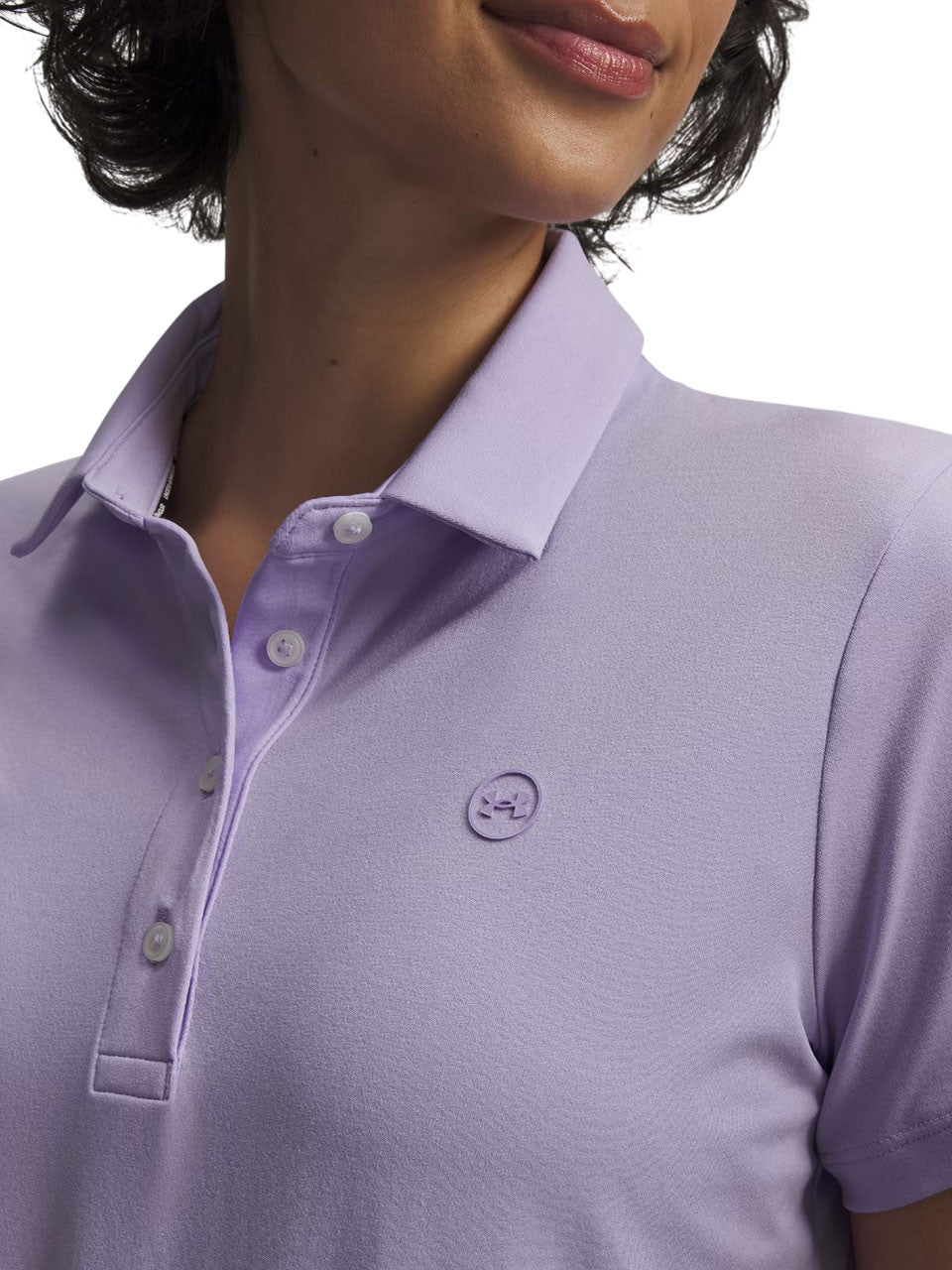 Under Armour Women's ArmourDry Short Sleeve Polo - Purple Crest