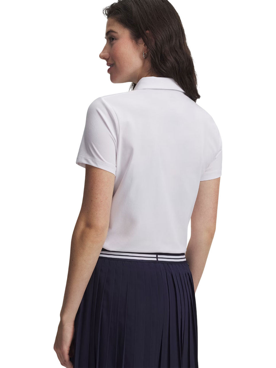 Under Armour Women's ArmourDry Short Sleeve Polo - White