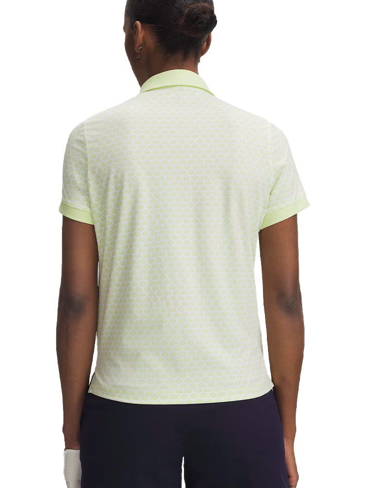 Under Armour Women's Drive Printed Polo - Fade Green/White