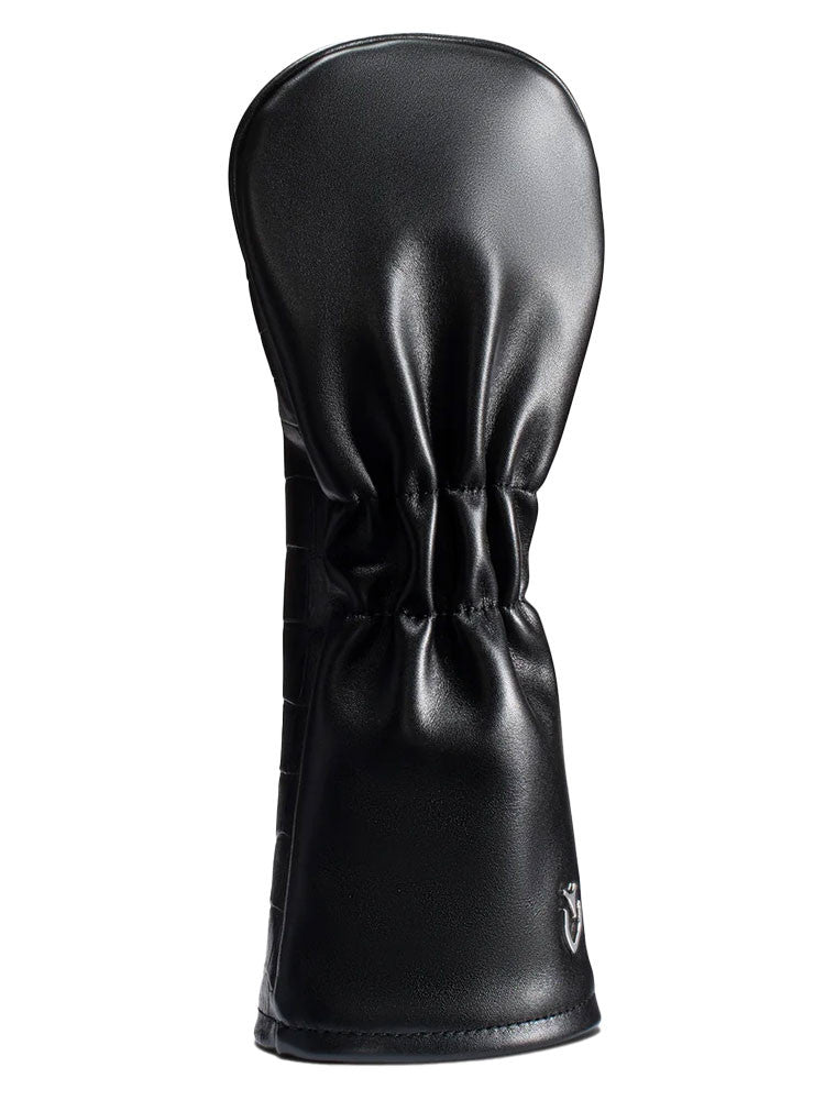 Vessel Lux Embosse Headcover - Croc Black