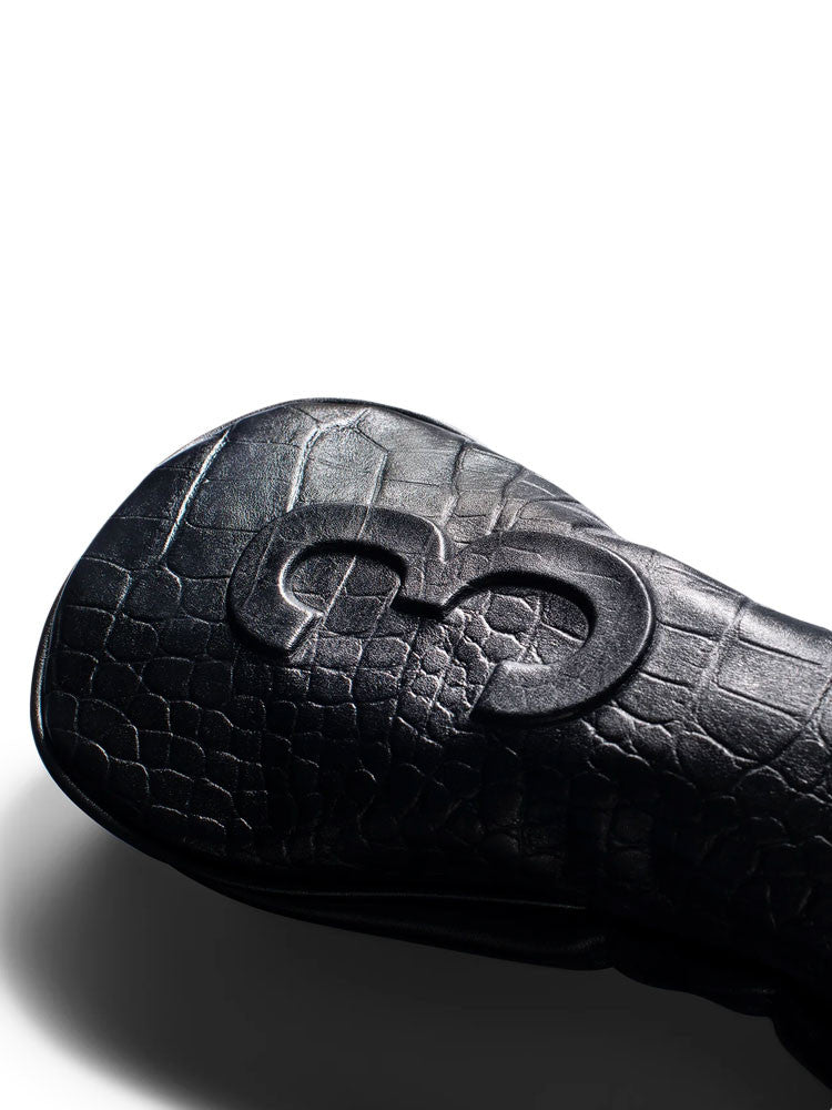 Vessel Lux Embosse Headcover - Croc Black