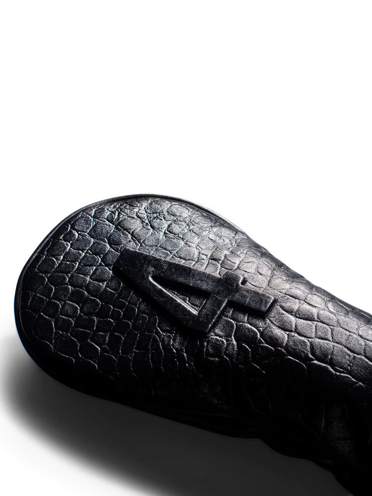 Vessel Lux Embosse Headcover - Croc Black