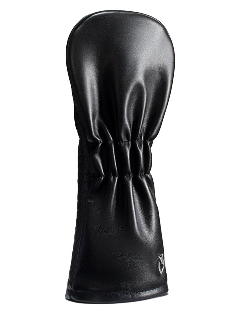Vessel Lux Embosse Headcover - Croc Black
