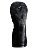 Vessel Lux Embosse Headcover - Croc Black