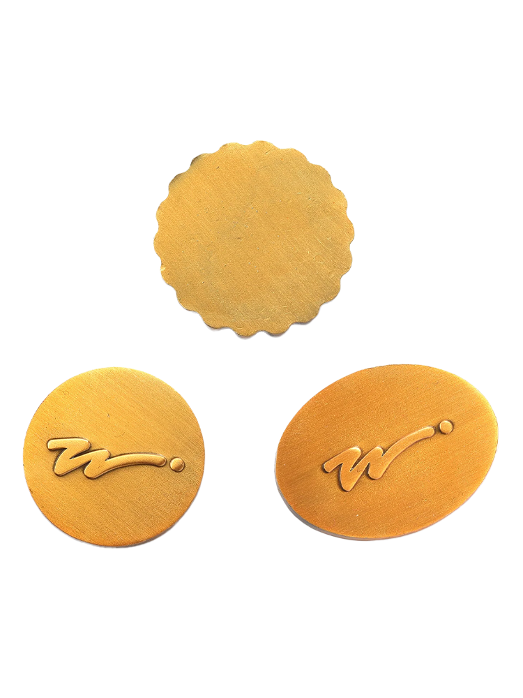 Walker Golf Things Ball Marker 3-Pack 'On Watch' - White/Green/Brushed Gold