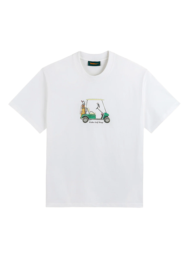 Walker Golf Things Cart T-Shirt - White