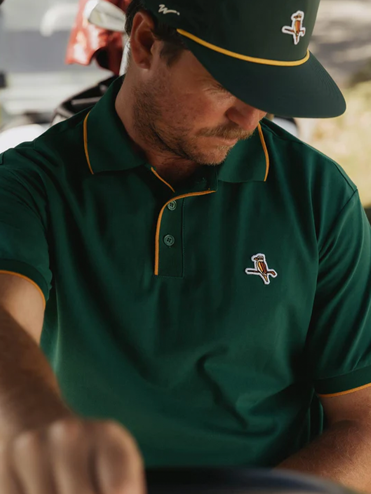 Walker Golf Things Featherlite Kooka Polo - Forest/Gold