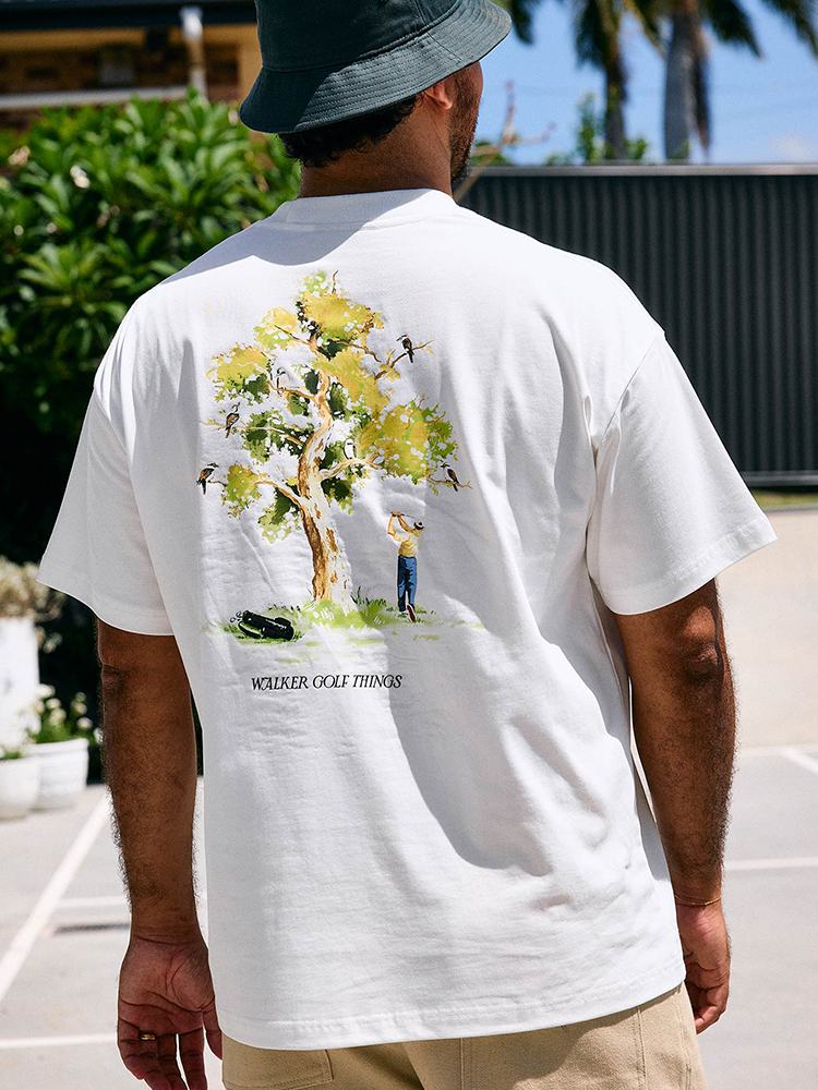 Walker Golf Things Gumtree T-Shirt - White