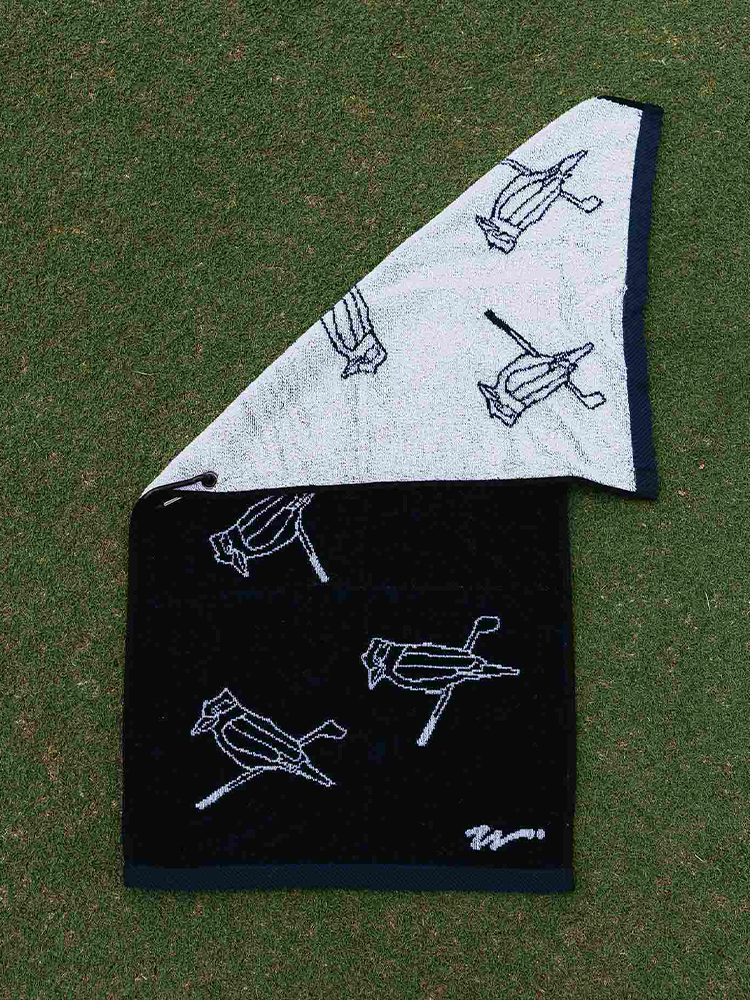 Walker Golf Things Kooka Icon Towel - Navy/White