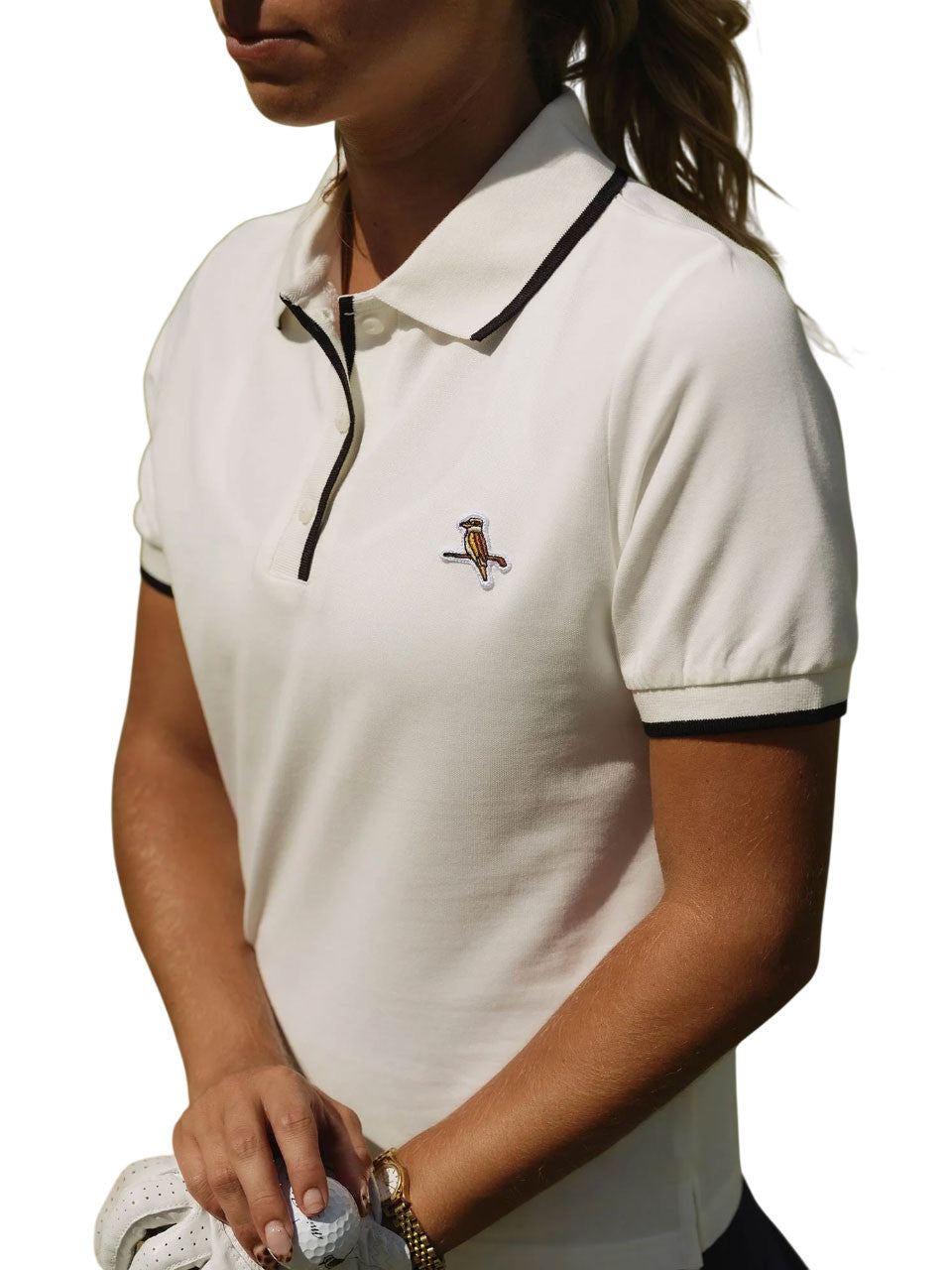 Walker Golf Things Womens Kooka Polo - White/Black