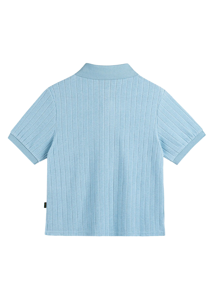 Walker Golf Things Womens Kooka Terry Polo - Powder Blue