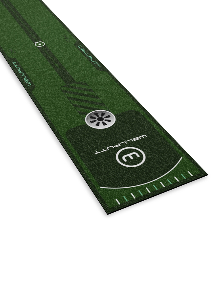 WellPutt Essential 8ft Putting Mat - Green