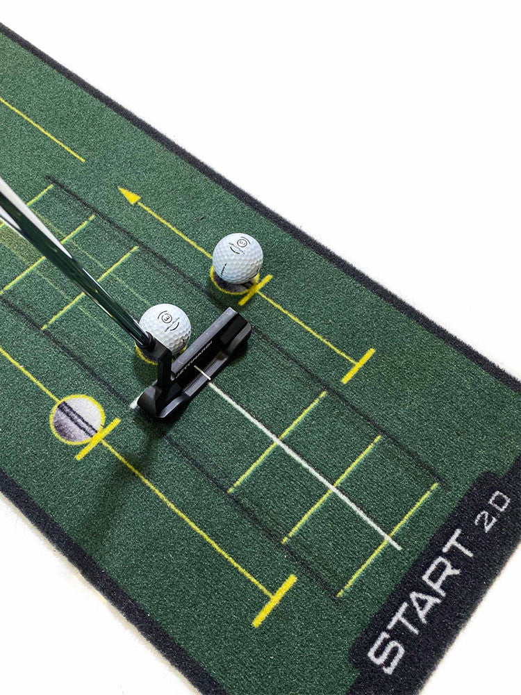 WellPutt Start 2.0 3m Putting Mat - Green
