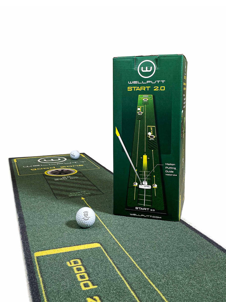 WellPutt Start 2.0 3m Putting Mat - Green