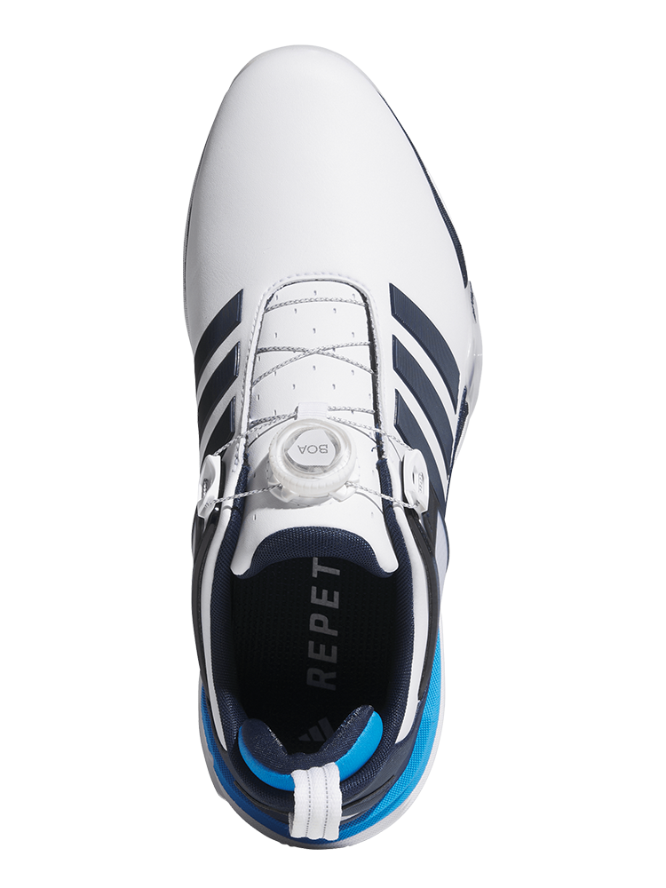 adidas Adipower 26 BOA Spikeless Golf Shoes - Ftwr White/Collegiate Navy