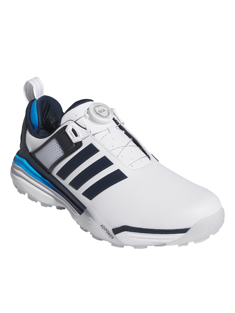 adidas Adipower 26 BOA Spikeless Golf Shoes - Ftwr White/Collegiate Navy