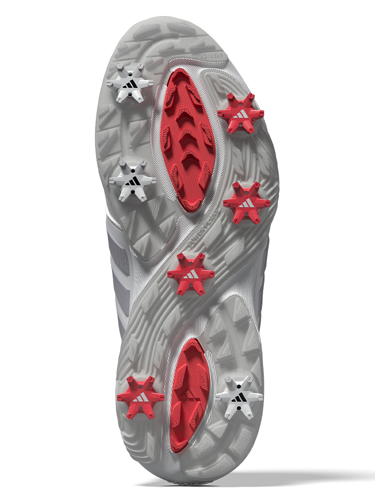 adidas Adipower 26 Wide Golf Shoes - Ftwr White/Silver Met./Halo Silver