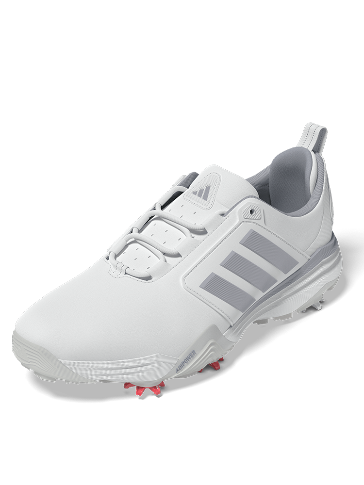 adidas Adipower 26 Wide Golf Shoes - Ftwr White/Silver Met./Halo Silver