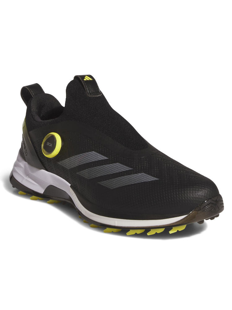 adidas Adizero ZG BOA Spikeless Golf Shoes - Core Black/Silver Met./Pure Sulfur