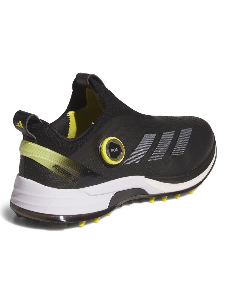 adidas Adizero ZG BOA Spikeless Golf Shoes - Core Black/Silver Met./Pure Sulfur