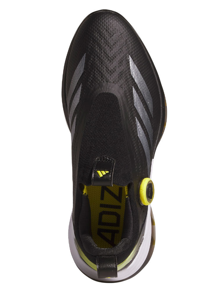 adidas Adizero ZG BOA Spikeless Golf Shoes - Core Black/Silver Met./Pure Sulfur