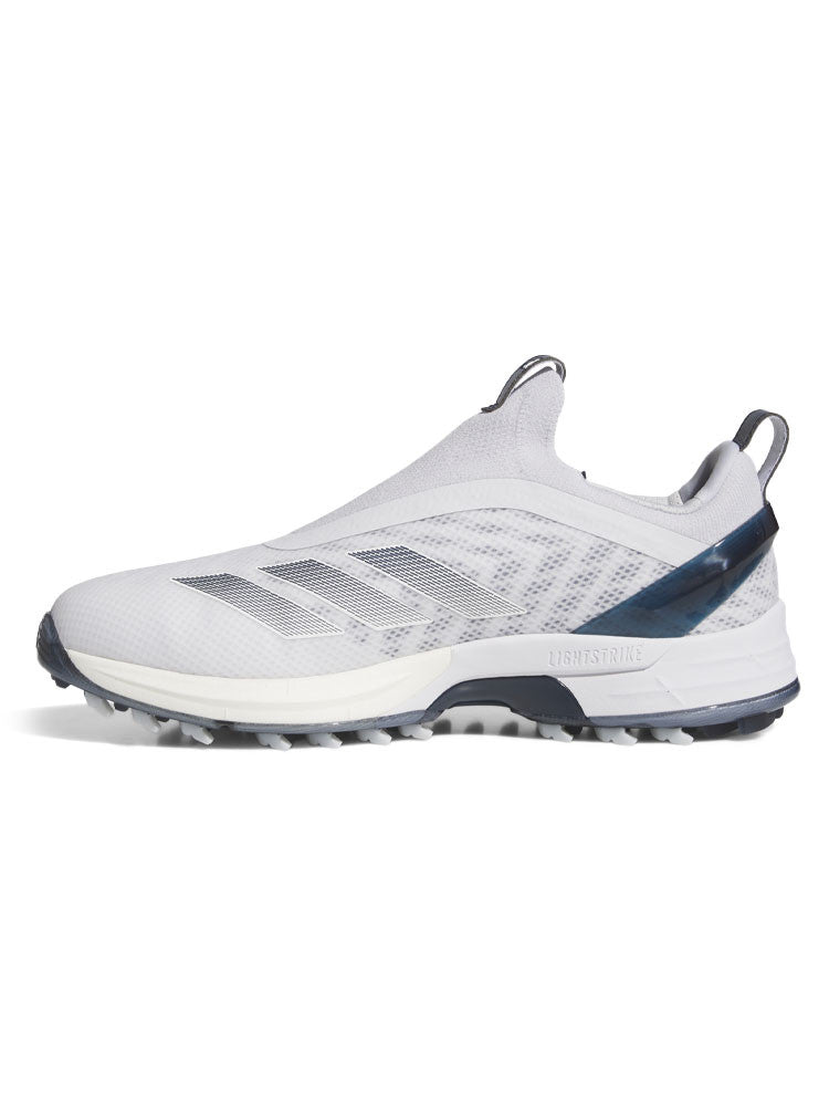 adidas Adizero ZG BOA Spikeless Golf Shoes - Ftwr White/Collegiate Navy/Grey