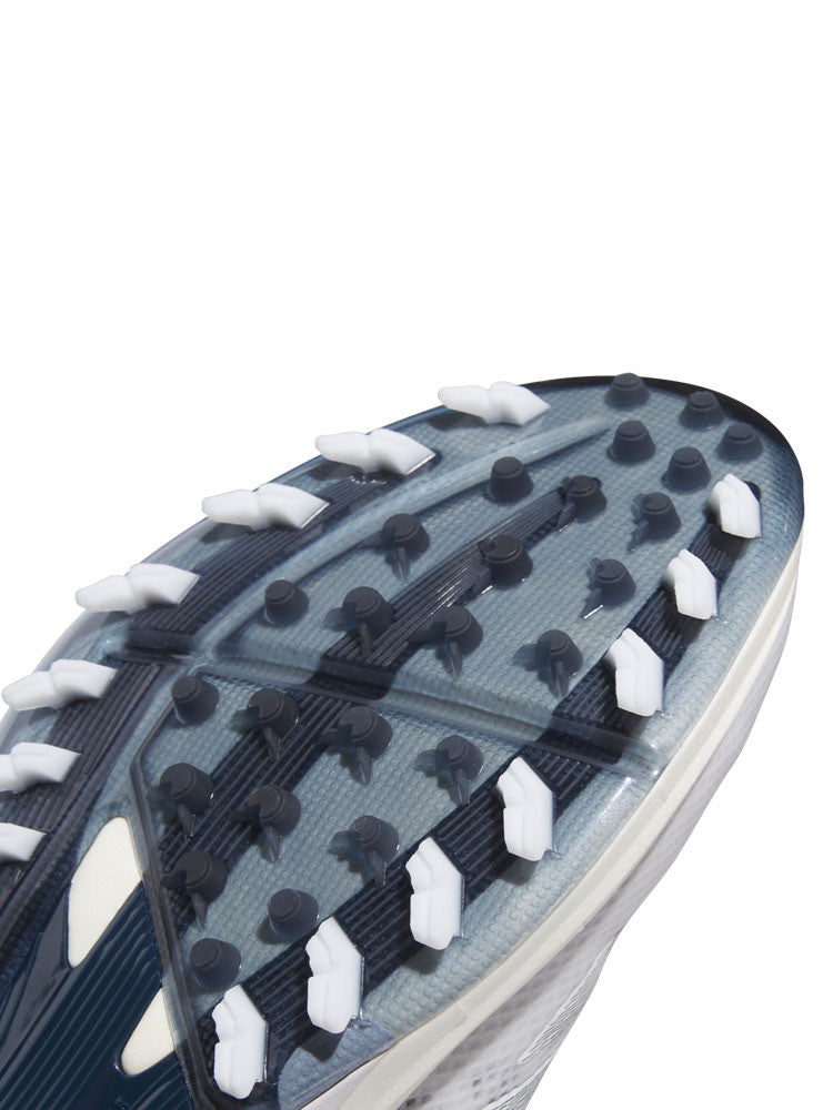 adidas Adizero ZG BOA Spikeless Golf Shoes - Ftwr White/Collegiate Navy/Grey