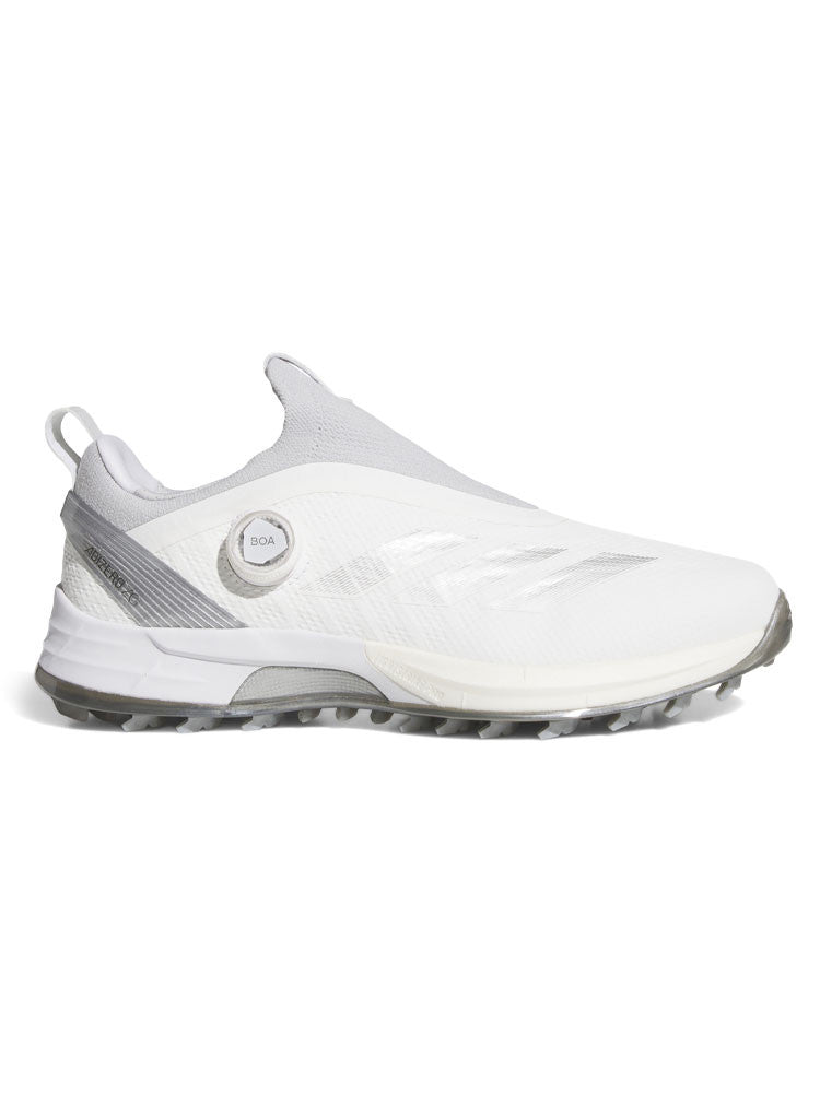 adidas Adizero ZG BOA Spikeless Golf Shoes - Ftwr White/Silver Met./Solid Grey