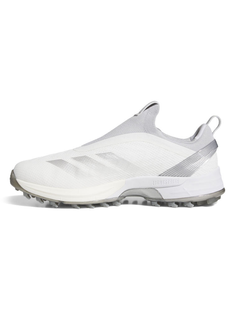 adidas Adizero ZG BOA Spikeless Golf Shoes - Ftwr White/Silver Met./Solid Grey