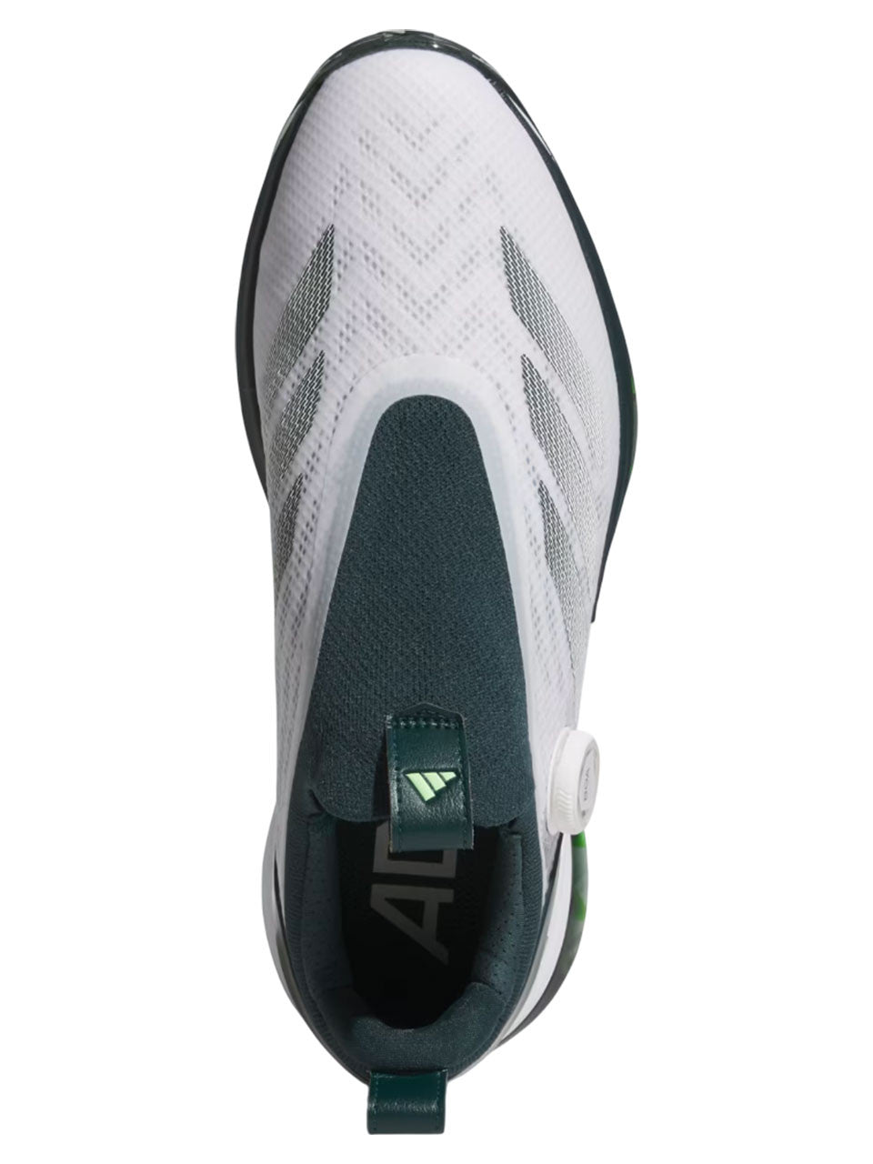 adidas Adizero ZG BOA Spikeless Golf Shoes - Ftwr White/Aurora Ivy/Lime Burst